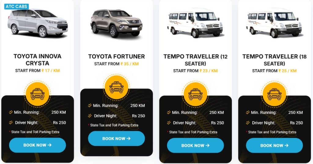 Enter ATC Cabs: 40% Off Car Rental Agra Revolution